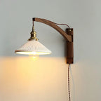 Walnut Wood LED Wall Lamp Nanna SPINGAR.COM