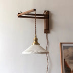 Walnut Wood LED Wall Lamp Nanna SPINGAR.COM
