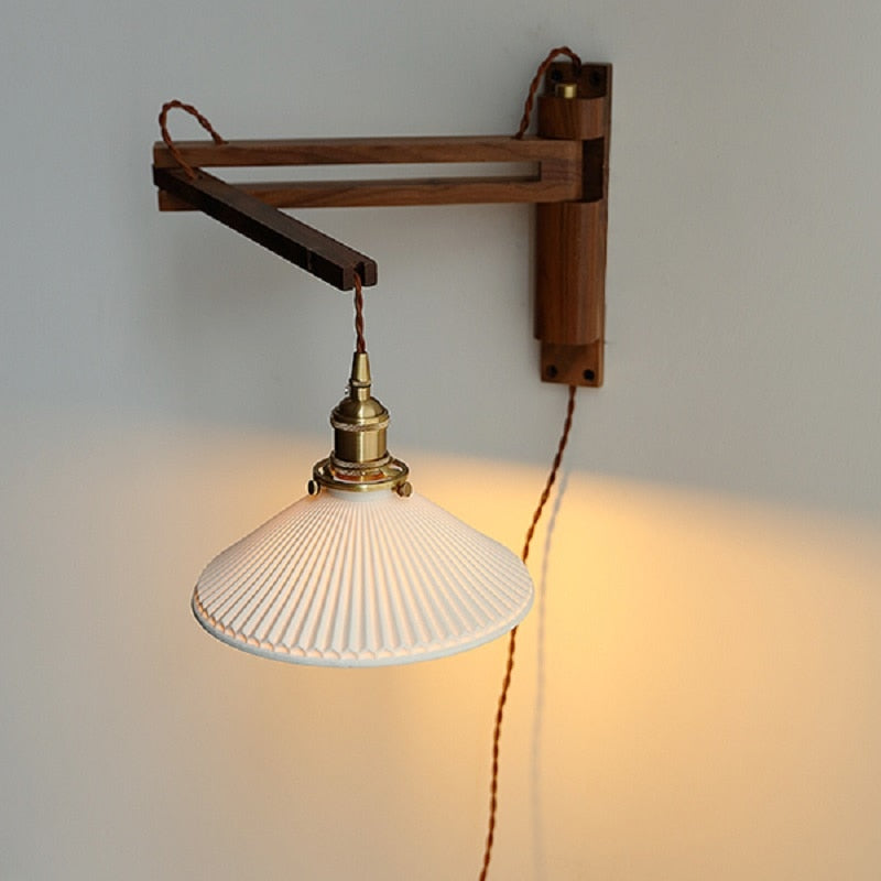 Walnut Wood LED Wall Lamp Nanna
