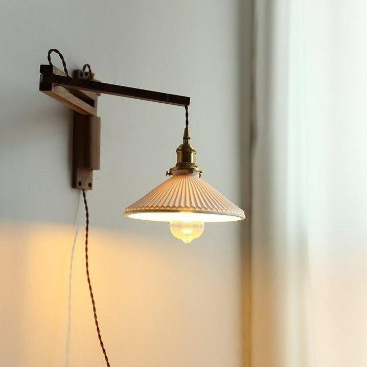 Walnut Wood LED Wall Lamp Nanna