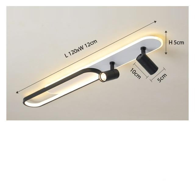 Dimmable LED Ceiling Lamp With Spotligts