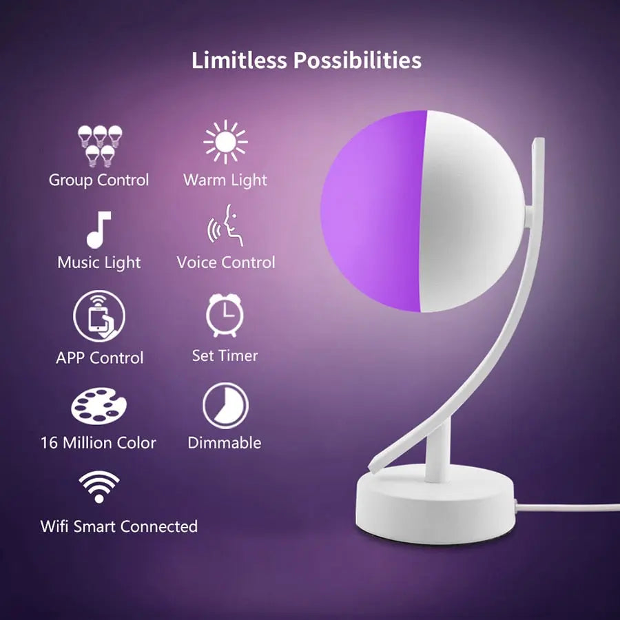Smart LED RGB Table Lamp Sage™ Spingar.com