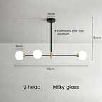 Modern Glass Ball Dinning Room LED Island Pendant Lamp Dilly SPINGAR.COM