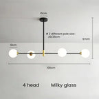 Modern Glass Ball Dinning Room LED Island Pendant Lamp Dilly SPINGAR.COM