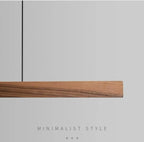 Walnut Wood LED Island Pendant Lamp Alves SPINGAR.COM