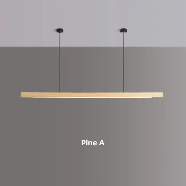 Walnut Wood LED Island Pendant Lamp Alves SPINGAR.COM