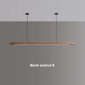 Walnut Wood LED Island Pendant Lamp Alves SPINGAR.COM