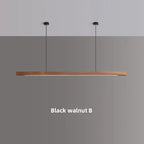 Walnut Wood LED Island Pendant Lamp Alves SPINGAR.COM