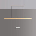 Walnut Wood LED Island Pendant Lamp Alves SPINGAR.COM