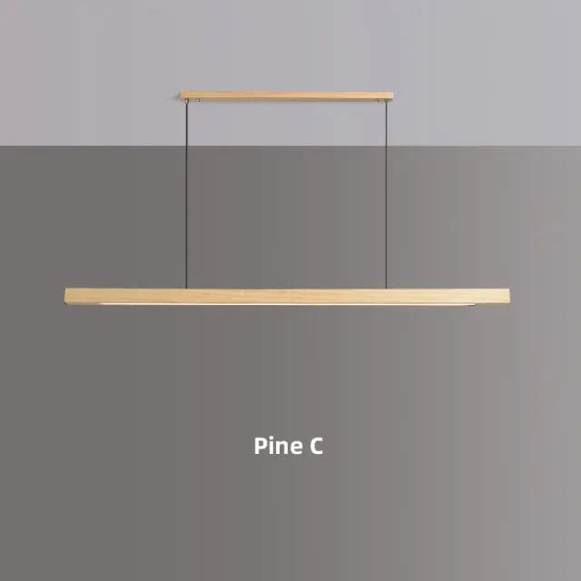 Walnut Wood LED Island Pendant Lamp Alves SPINGAR.COM