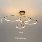 Luxurious Golden LED  Ceiling Lamp Ringy™ SPINGAR.COM