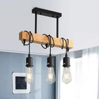 Industrial Wood LED Pendant Lamp SPINGAR.COM