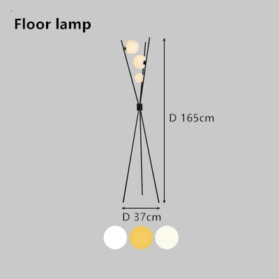 Moon Tripod LED Floor Lamp Nadim