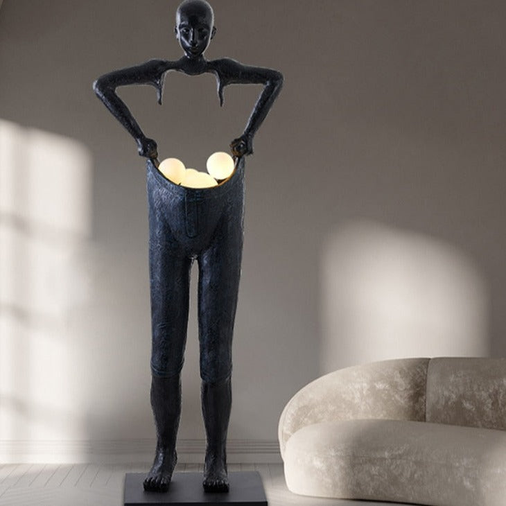 Art Deco Sculpture LED Floor Lamp Balder
