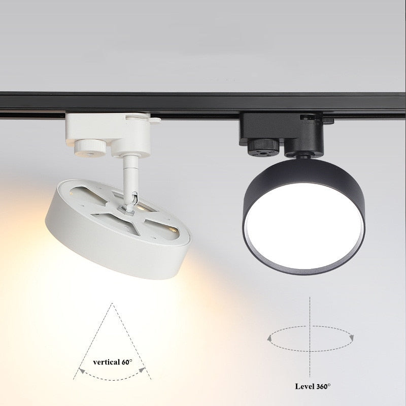 Modern Dimmable LED Rail Spotlight