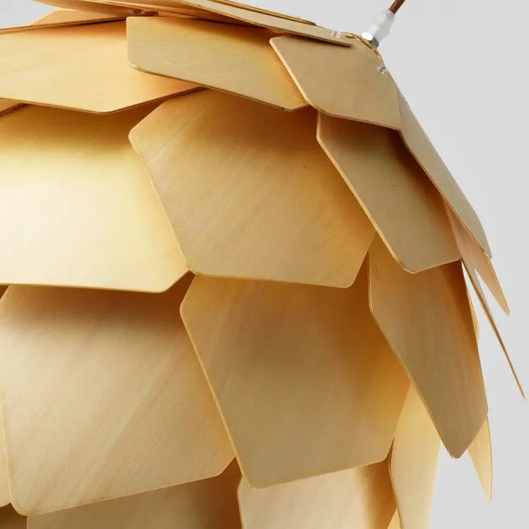 Handmade Wood LED Pendant Lamp Jaba SPINGAR.COM