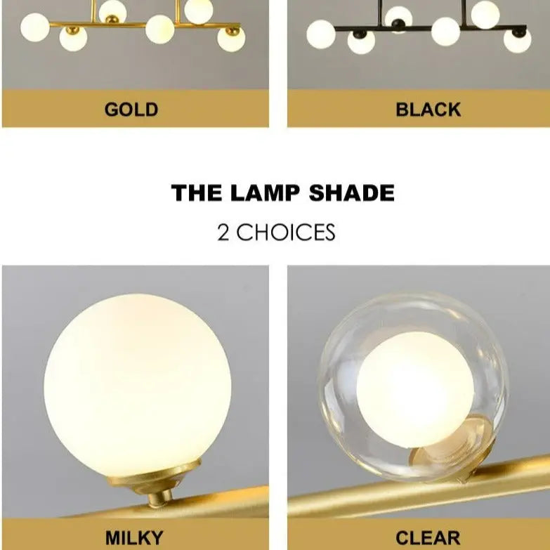 Modern Glass Ball LED Island Pendant lamp Niro™ Spingar.com