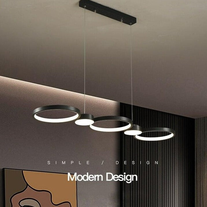 Moderne Ring-LED-Pendelleuchte Talin