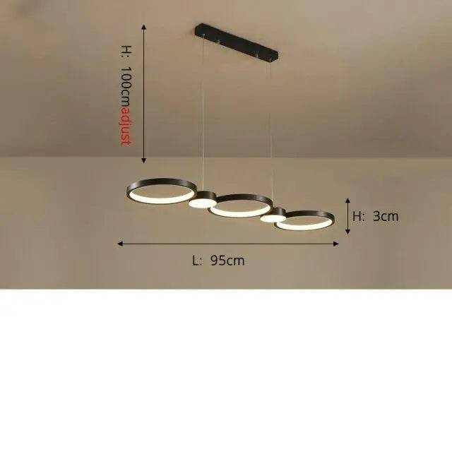 Modern Ring LED Pendant Lamp Talin SPINGAR.COM