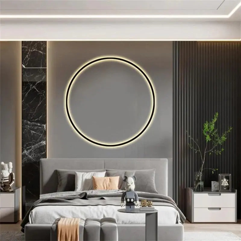 Modern Minimalist Ring LED Wall Lamp Luna SPINGAR.COM
